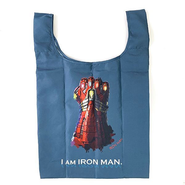 MARVEL マーベル マーベル フィンガースナップ エコバッグ  バッグ お買い物袋  ネイビー