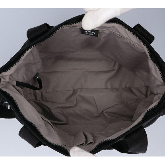 キプリング トートバッグ レディース ブランド Kipling アッセーニ S ロゴ ワンポイント 無地 2WAY KI4400-P39 Black Noir 黒