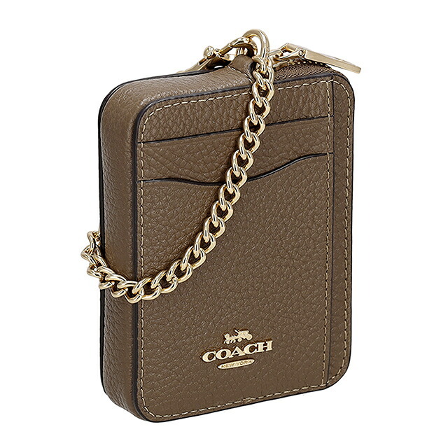 コーチ コインケース コンパクト レディース ブランド COACH Cambodia 6303 IMV2R カーキブラウン