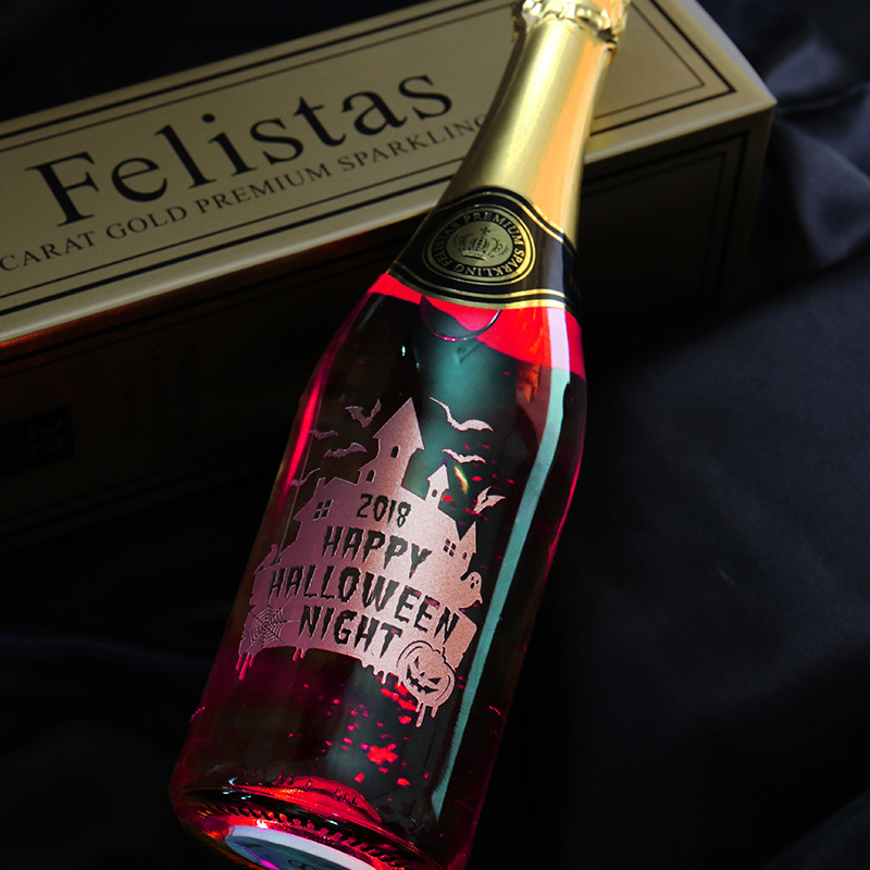  【名入れ不可】 フェリスタス プレゼント ハロウィン Halloween パーティー イベント スパークリング ワイン 《フェリスタス750ml ハロウィン限定 》 Felistas お酒 ボトル LED 光る パリピ おしゃれギフト 記念日 《5営業日出荷》