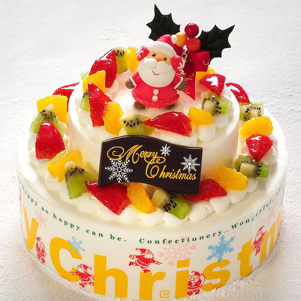 クリスマス 2026 予約 Xmas 人気 かわいい クリスマスケーキ ダブルタワーケーキ ミニ 6号＋4号 10～12名様用 二段 パーティ 大きい 生クリーム サプライズ 冷凍