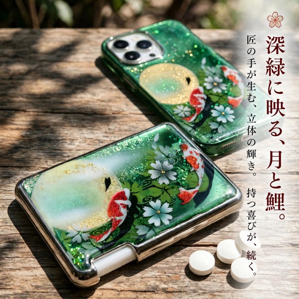 ミンティアケース『句』名入れ 職人 手作り ハンドメイド 送料無料 伝統工芸 立体樹脂 金彩 桜 和モダン 和柄 和風 和雑貨 和小物 ギフト プレゼント フリスク