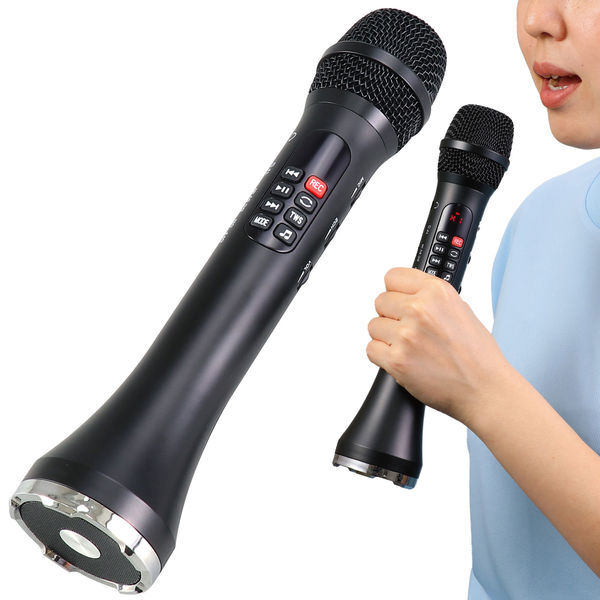大音量拡声器付マイク 25W 充電式 録音 AT52403