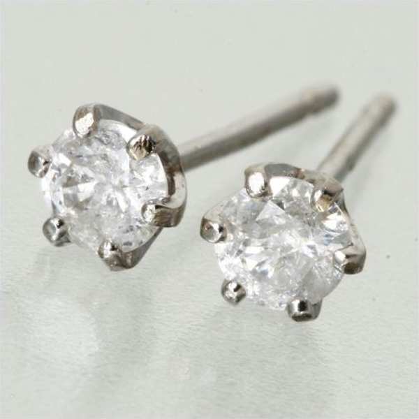 ダイヤモンドピアス プラチナ Pt900 計0.2ct 一粒 シンプル スタッドピアス レディース アクセサリー ジュエリー 誕生石 プレゼント ギフト