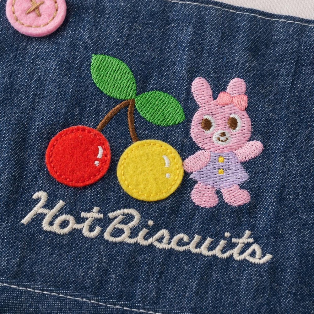 ミキハウス ホットビスケッツ★オーバーオール風スタイ&ブルマ ギフトセット【クリアケース付き】ギフトラッピング　出産祝い　誕生日　お祝い　入園祝い　キッズ服　ベビー服
