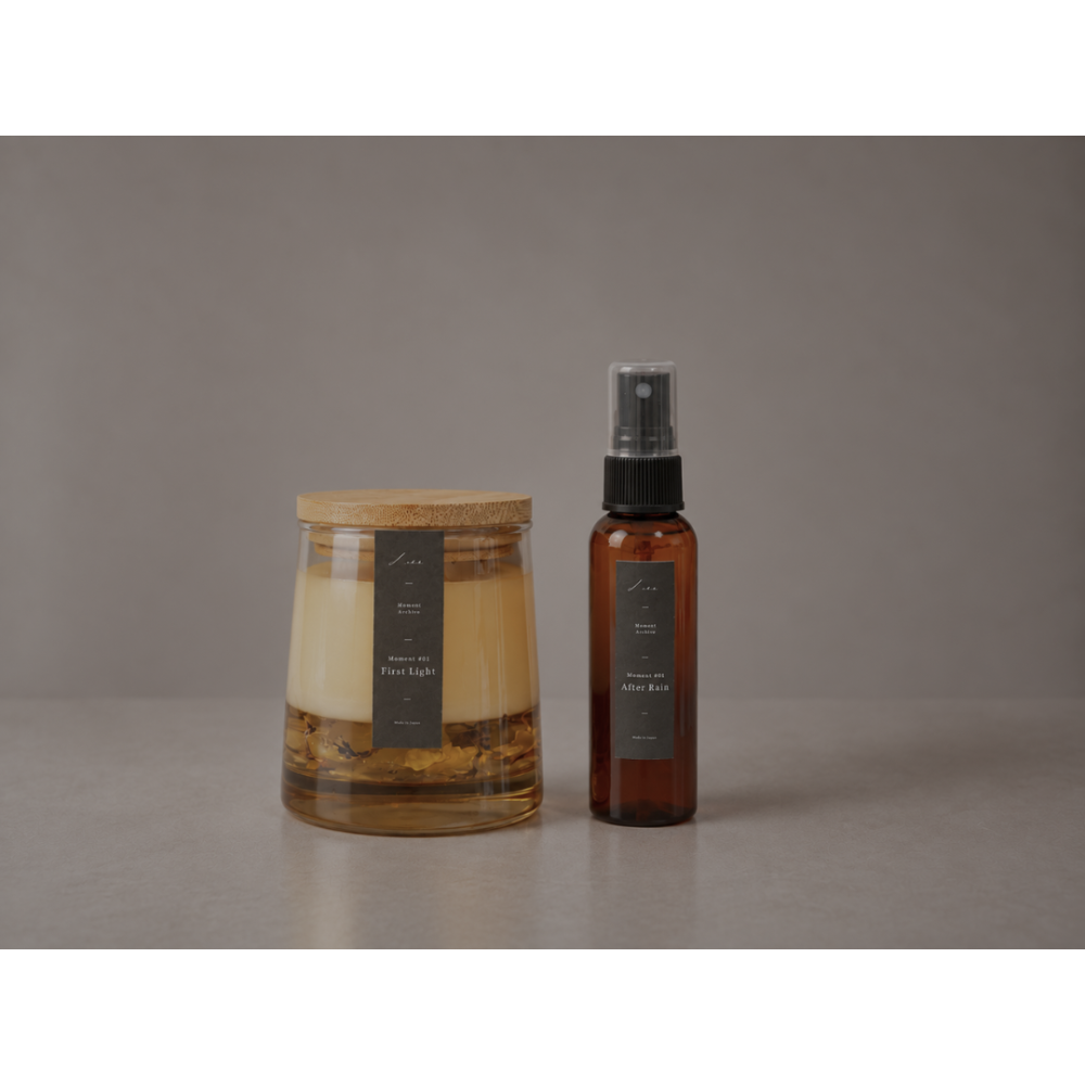 Set｜Bloom Candle & Fragrance Spray /アロマキャンドル&フレグランススプレーセット 選べる香り