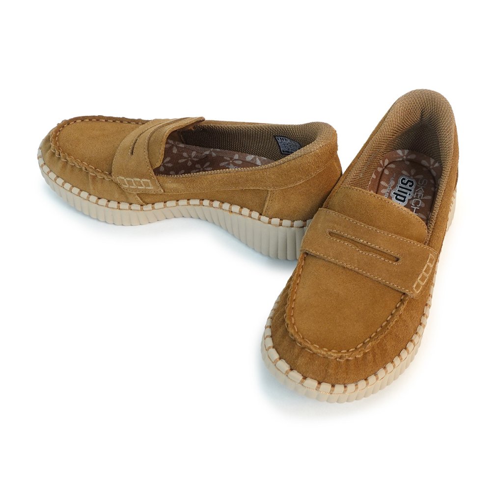 SKECHERS スケッチャーズ スニーカー レディース スリップインズ ウィルシャー 159586 CSNT チェスナット WILSHIRE BLVD-MOONLIT LOVE ハンズフリー
