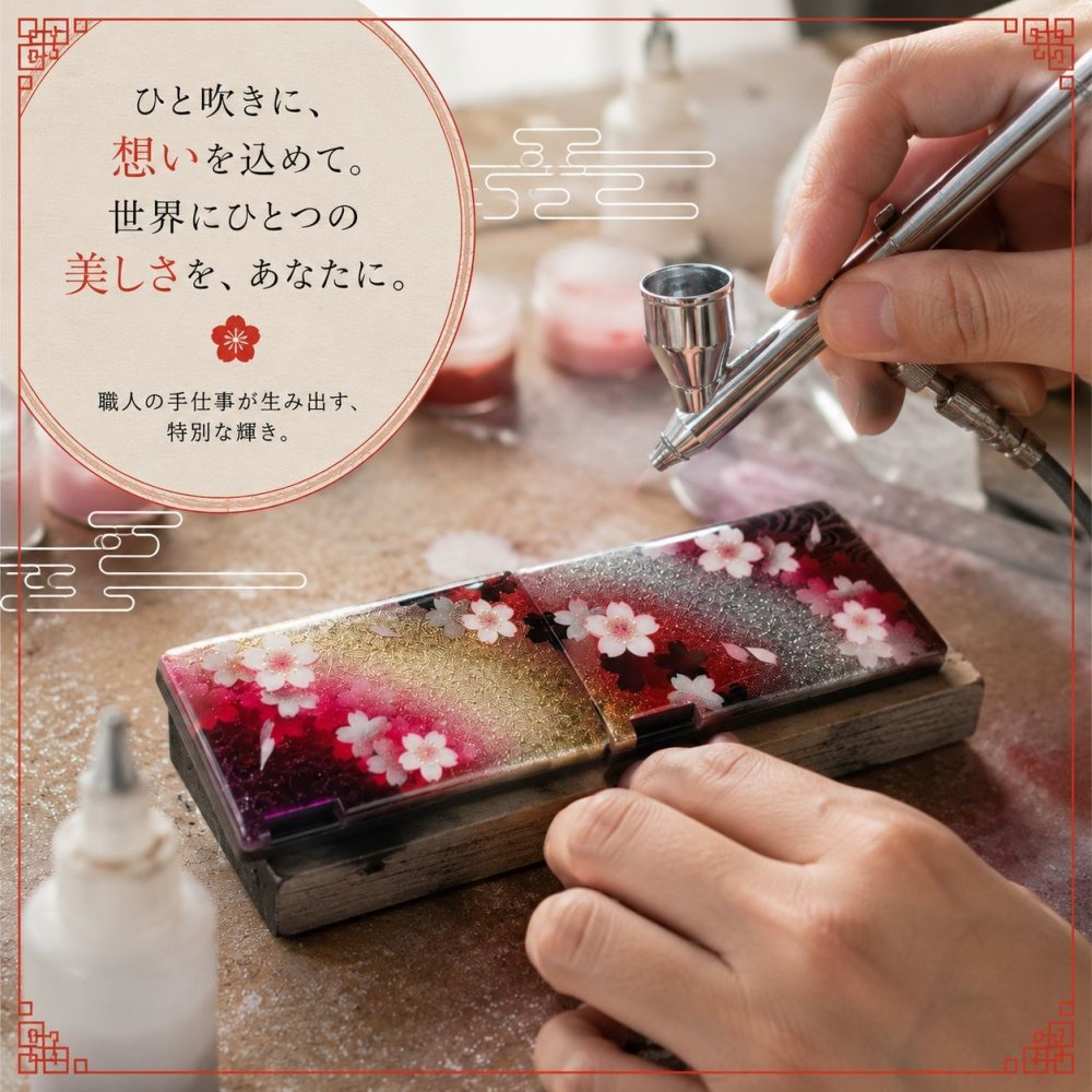 匠の技！和柄ペアMINTIAケース「蹴」ミンティア フリスク 名入れ 職人 手作り ハンドメイド 送料無料 伝統工芸 桜 和モダン 和風 和雑貨 ギフト プレゼント