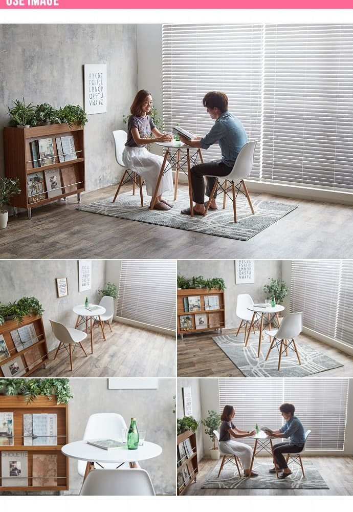 ダイニング家具 2人用 ダイニングテーブルセット 2人 ダイニングセット 3点セット イームズ イームズチェア リプロダクト 一人暮らし 正方形テーブル テーブルセット イームズテーブル クッション 北欧 幅60cm おしゃれ チェア