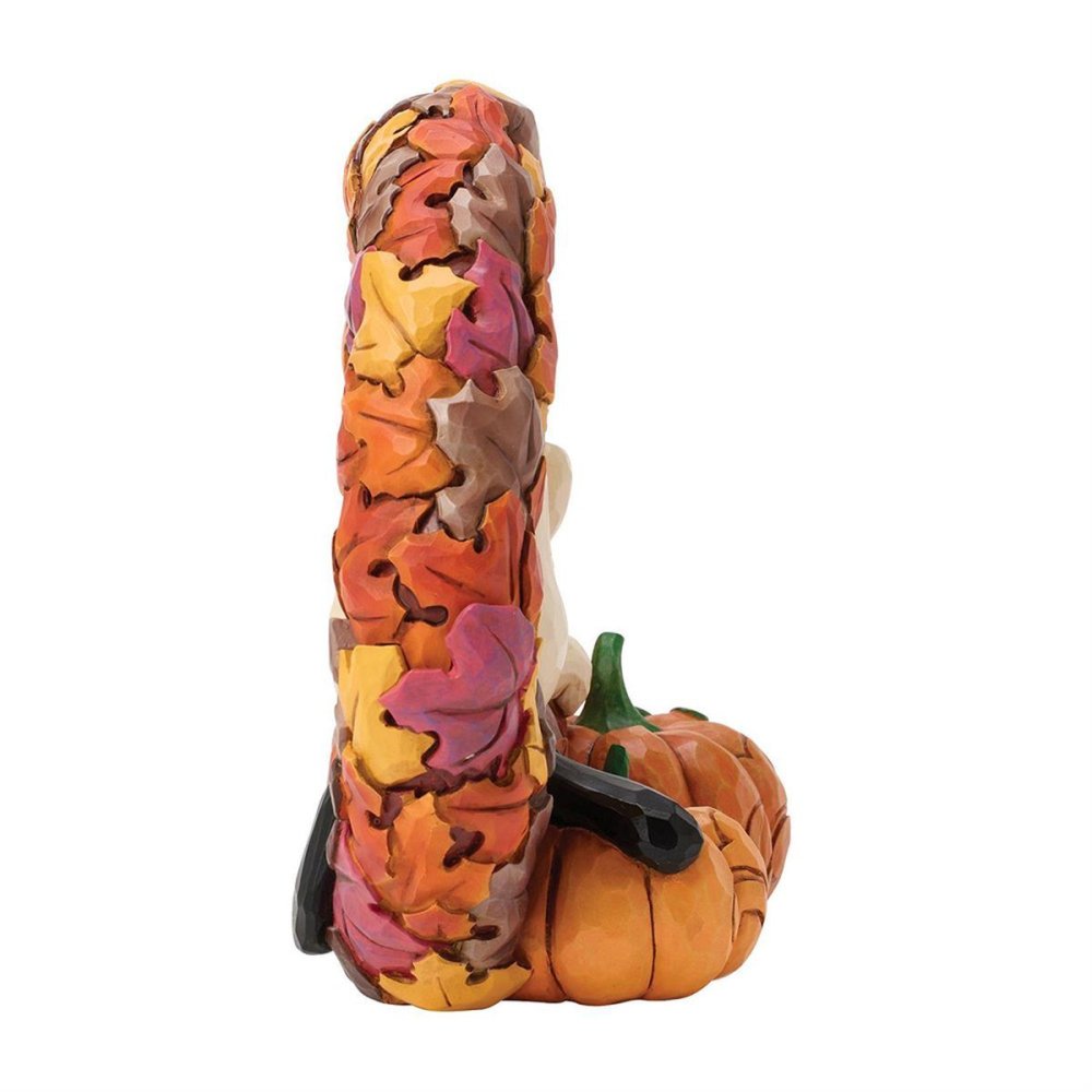 スヌーピー オン フォール リース 15.2cm ハロウィン | ジムショア ピーナッツ グッズ フィギュア 人形 置物 彫刻 Jim Shore 正規輸入品
