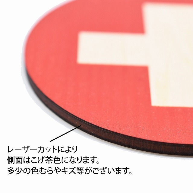 国旗 コースター 5枚セット 木製 直径9cm ジャマイカ UV印刷 丸型 応援グッズ 開店祝い 店舗 レストラン スポーツバー プレゼント ギフト
