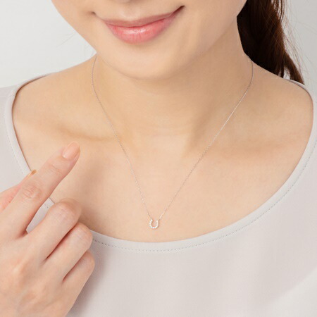 【無料ラッピング】  カナルヨンドシー Canal 4℃ ネックレス K10 ホワイトゴールド ネックレス ダイヤモンド ブランド 正規品 新品 ギフト プレゼント 人気 おすすめ 誕生日 記念日 クリスマス 送料無料