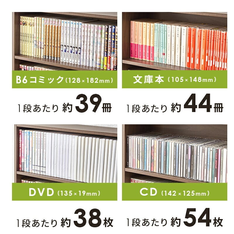 収納家具 ラック コミック 本棚 幅60cm 単品 奥行17cm コミック約156冊 オープン スリム 壁面収納 書斎 文庫本 DVD CD 書類 雑誌 絵本 漫画 整理 スッキリ収納 木目調 リビング収納 ウォールシェルフ マガジン 収納 一人暮らし