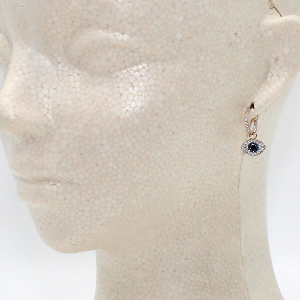 SWAROVSKI スワロフスキー ピアス 5492252 Evil Eye アクセサリー ブルー ローズゴールド レディース