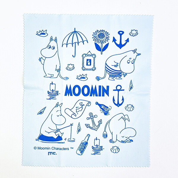 ムーミン メガネケース ブルー MOOMIN SUMMER