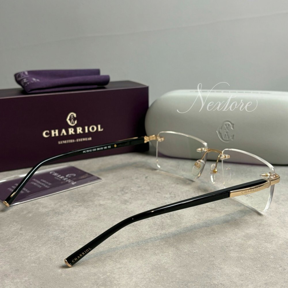 【並行輸入品】【正規品・新品】CHARRIOL シャリオール PC75112 C03 フランス製 リムレス サングラス メガネ 眼鏡 メンズ レディース 伊達メガネ ビジネス 普段使い おしゃれ プレゼント ギフト