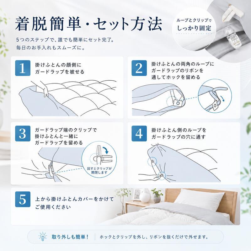 西川 ガードラップ 掛け布団用 防水シーツ シングル セミダブル ダブル 日本製 制菌加工 防水 透湿 洗える 汚れ防止 マットレスカバー ベッドシーツ シーツ内側用 汗 寝汗 おねしょ 介護 ペット対策 14cmマチ対応 アイボリー グレー
