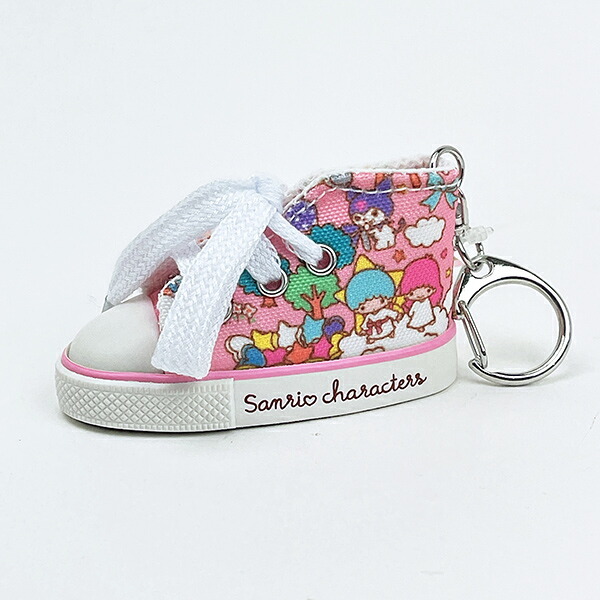 サンリオキャラクターズ スニーカーキーホルダー ラッピング柄 (ピンク) Sanrio