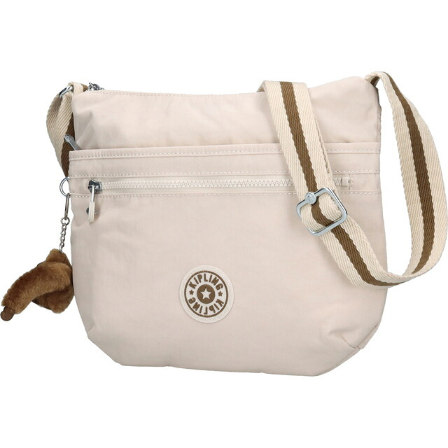 キプリング ショルダーバッグ レディース ブランド Kipling アルト ロゴ ワンポイント 無地 K19911-9LO Soft Sand