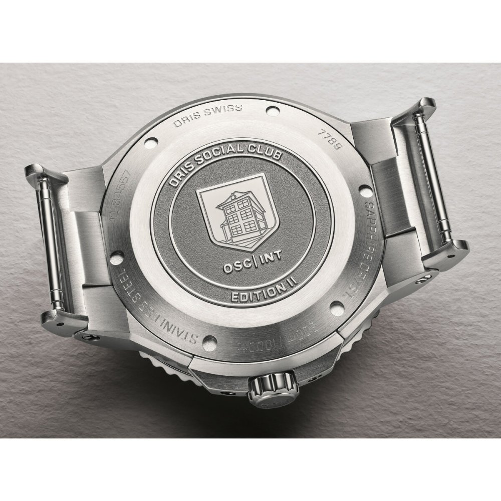 オリス ORIS アクイス ソーシャルクラブ エディション 2 AQUIS SOCIAL CLUB EDITION 2 腕時計 メンズ 自動巻き 世界限定500本 01 733 7789 4121-Set【2026 新作】