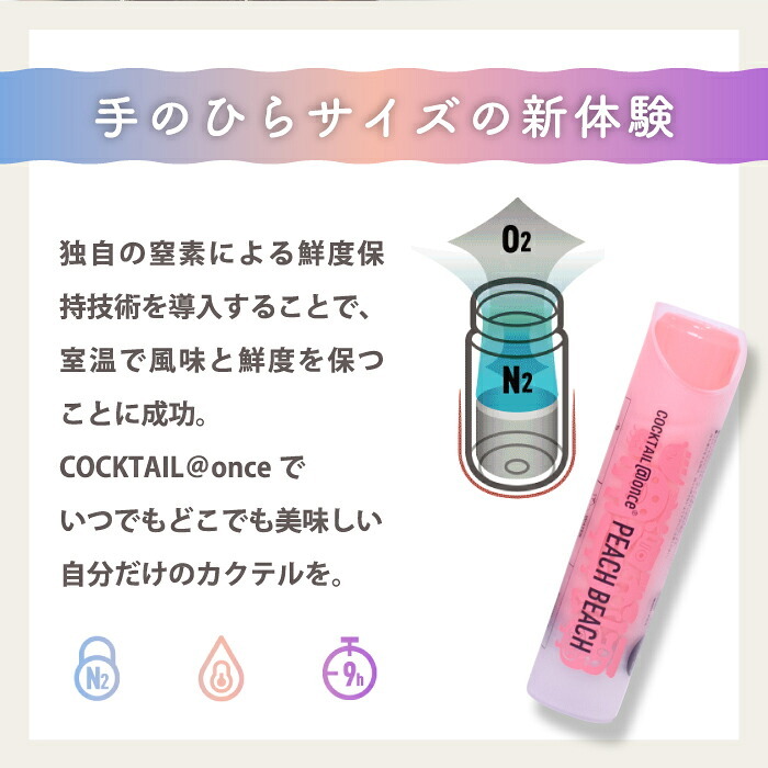 カクテルリキュール @once アットワンス 16ml 2本セット 飲み比べ モヒート エスプレッソマティーニ ピーチビーチ ハイボール 宅飲み 家飲み 手軽 新感覚 ミニボトル お酒 カクテルベース ショット ポーション ギフト プレゼント 父の日 敬老の日 お中元 誕生日 御祝