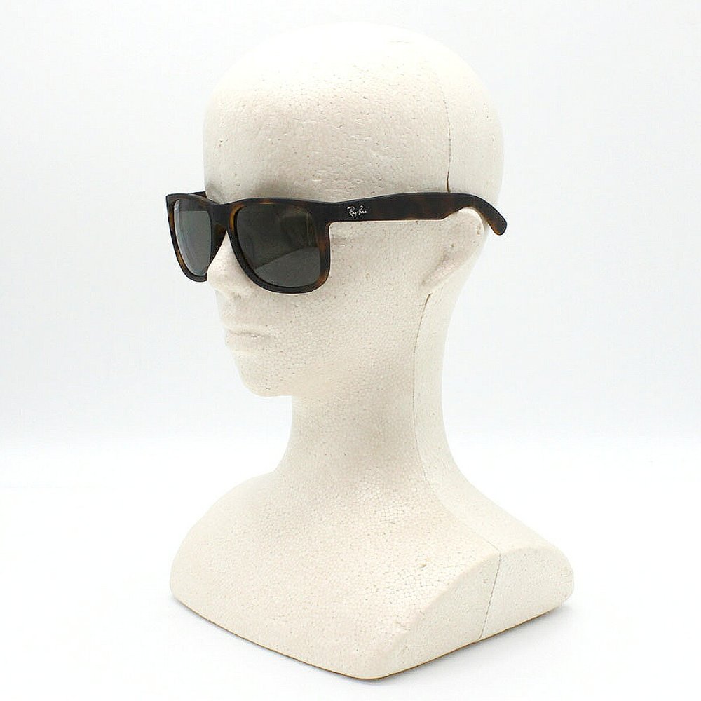 レイバン Ray-Ban サングラス ジャスティン ローブリッジフィット UVカット アイウェア ウェリントン スクエア 0RB4165F 865/87 55 メンズ レディース ユニセックス ラバーハバナ+ダークグレーポーラー 海外正規品