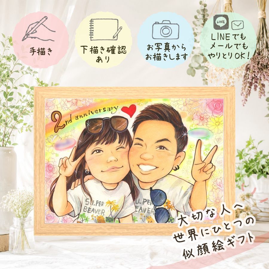 似顔絵 両親 贈り物 名入れ 手描き ギフト プレゼント 結婚記念日 お祝い 記念日 誕生日 ご両親 お母さん お父さん 両親 修正無料 名入れ 下書き確認 宝物 そっくり かわいい 似てる 結婚記念日 思い出 記念 闘病中の方への励まし 卒寿祝い 喜ばれる バレンタインデー 二次会 節目 感謝の品 ウェディングギフト 快気祝い 百寿祝い 色紙 イラスト 結婚祝い