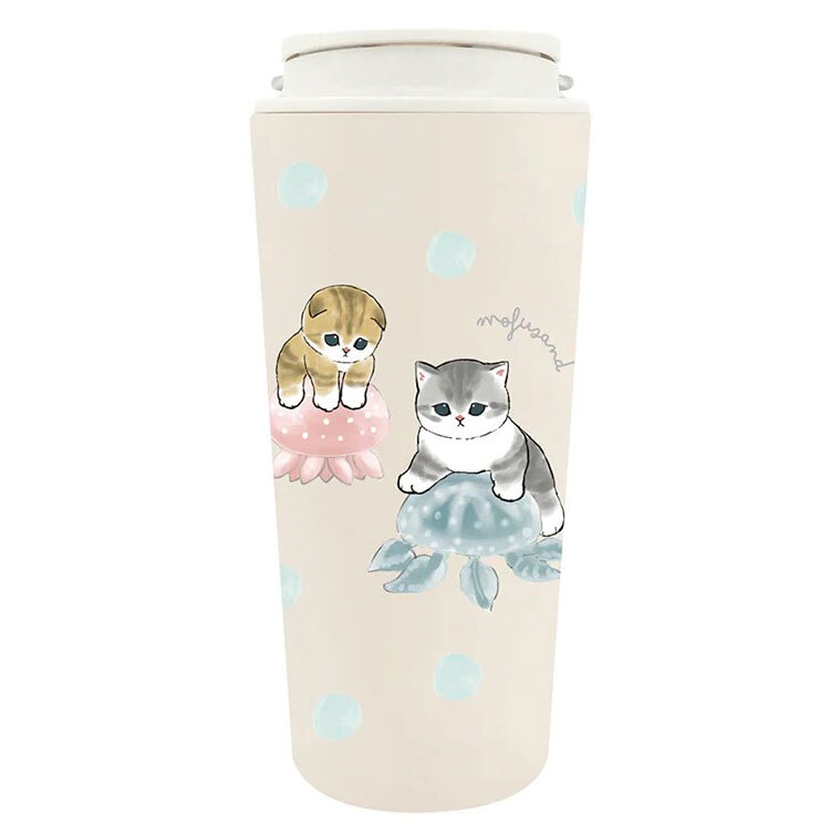 モフサンドmofusand キャリー 保温 保冷 タンブラー 430ml 送料無料 カップ コップ まほうびん ネコ 猫 ねこ 蓋くらげ