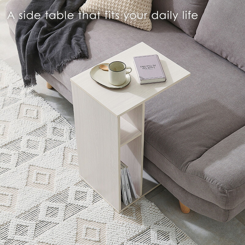 ローテーブル 2wayサイドテーブル 幅45cm テーブル 収納棚 棚 収納 木製 木目調 おしゃれ 一人暮らし 在宅 リモート ナイトテーブル リビング ミニテーブル ソファサイド サイド 寝室 コンパクト シンプル 北欧 スリム 机 新生活