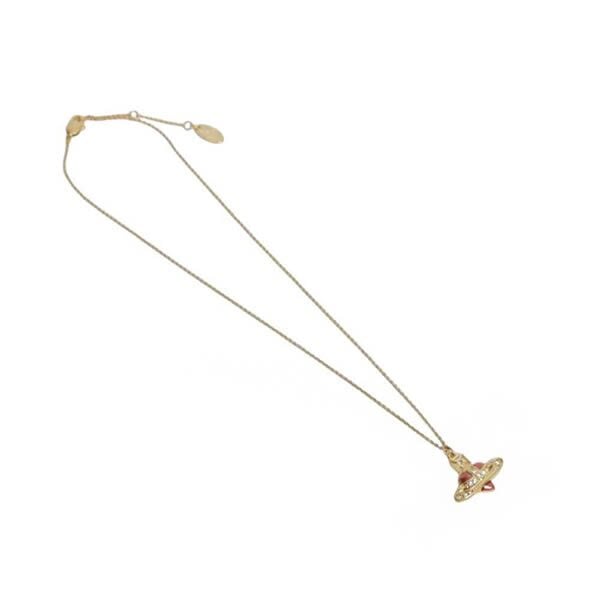 ヴィヴィアンウエストウッド ネックレス Vivienne Westwood DIAMANTE HEART 630203BM-02RA16 ライトゴールド ローズ