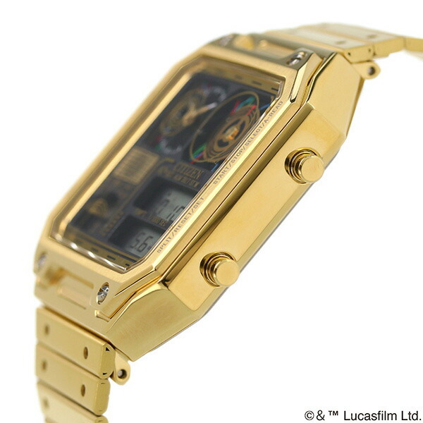 シチズン コレクション レコードレーベル サーモセンサー スターウォーズ C-3PO 腕時計 ブランド メンズ レディース CITIZEN JG2123-59E