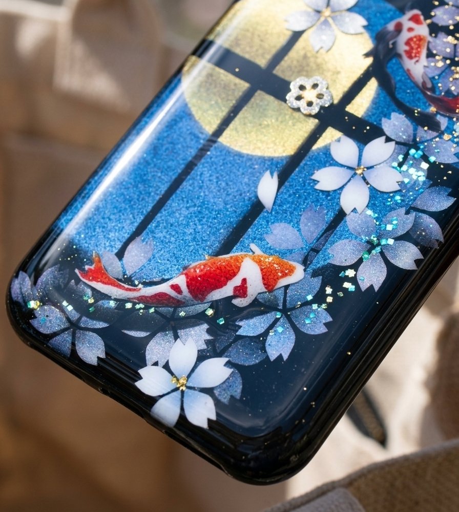 【全機種対応】スマホケース『奈』名入れ 送料無料 和柄 和風 桜 職人 伝統工芸 ハンドメイド ハードケース 手帳型 iPhone 17 Xperia AQUOS Android 各機種対応