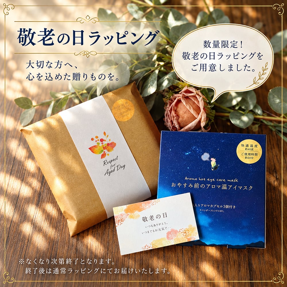 ホットアイマスク 使い捨て 2000円 癒しグッズ センスがいい 敬老の日 退職 男性 女性 誕生日 センスがいい 睡眠 プレゼント ギフト プチギフト ラッピング メッセージカード ながら温アイマスク ながらアイマスク アロマ 目を温める グッズ