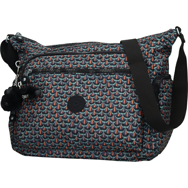 キプリング ショルダーバッグ レディース ブランド Kipling ギャビー ロゴ ワンポイント 総柄 KI3186-7FP Geo Feather