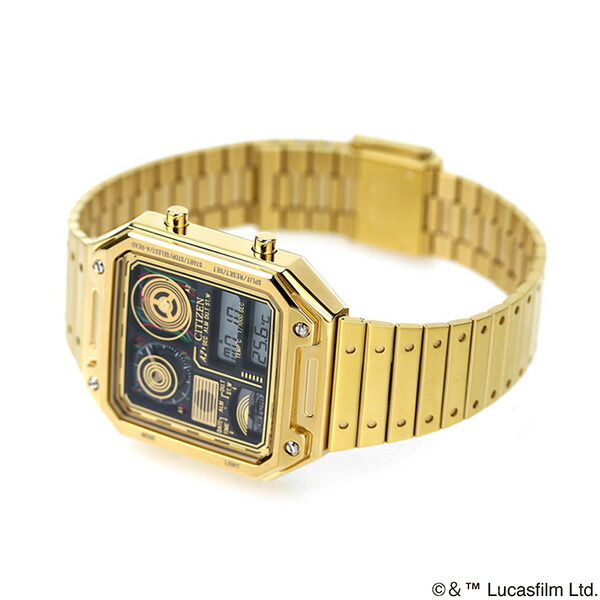 シチズン コレクション レコードレーベル サーモセンサー スターウォーズ C-3PO 腕時計 ブランド メンズ レディース CITIZEN JG2123-59E