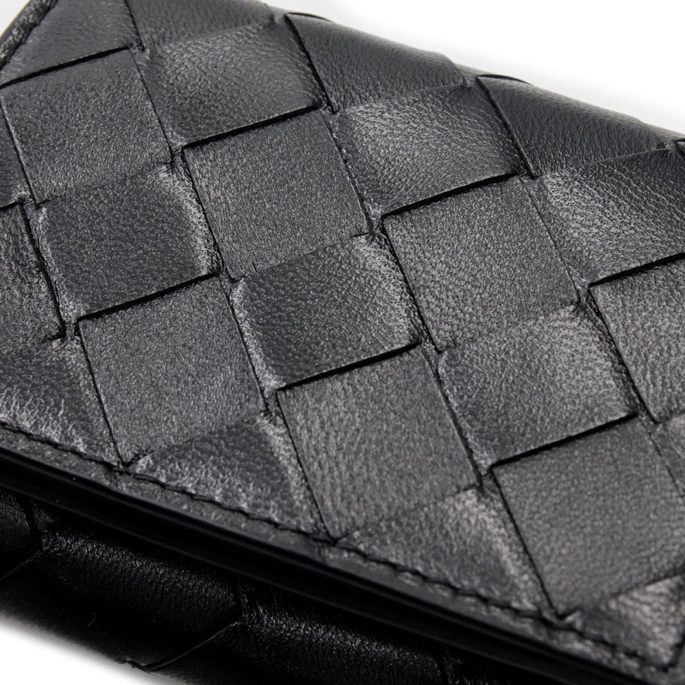 選べる3色 ボッテガヴェネタ BOTTEGA VENETA 三つ折り財布 レディース メンズ イントレチャート タイニー ミニ財布 本革 小銭入れ付き ブラック グリーン ベージュ 666944 V3UH2