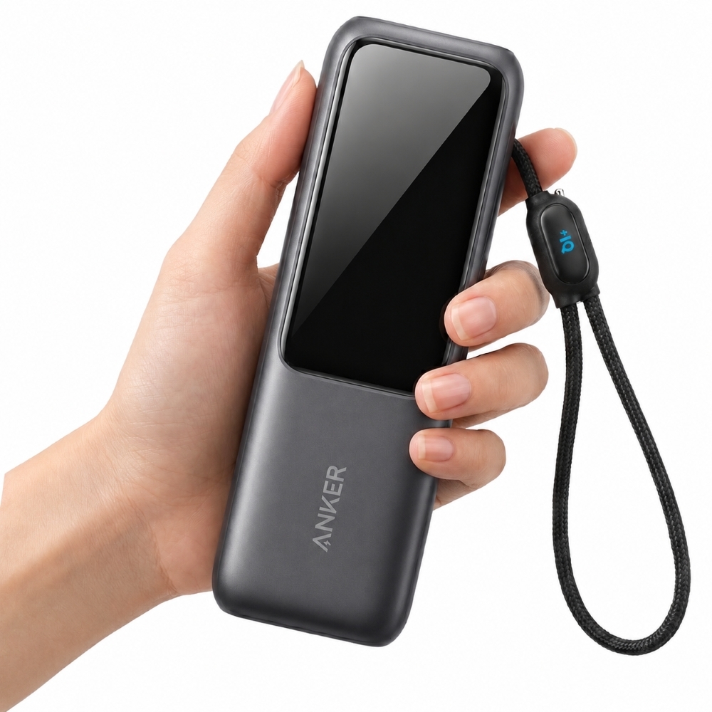 Anker Power Bank A1695N11 25000mAh 165W モバイルバッテリー 巻取り式USB-Cケーブル内蔵 4台同時充電 ギフト 誕生日プレゼント 男友達 ガジェット