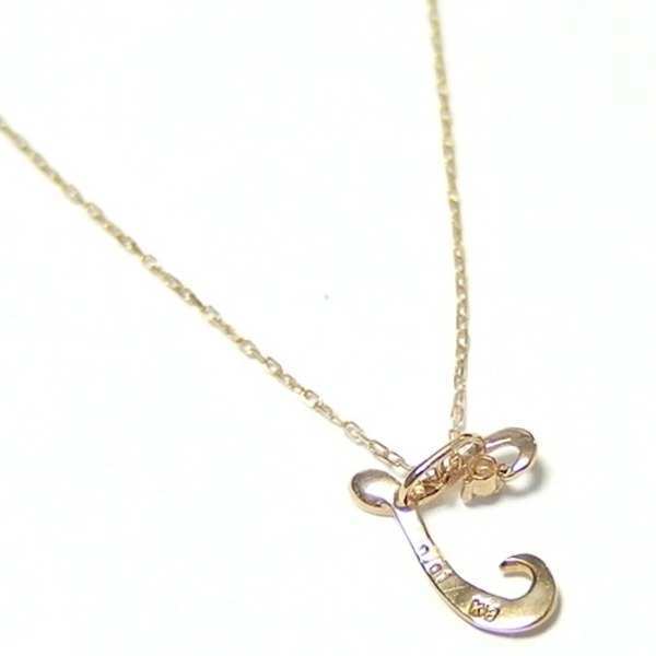 イニシャル ネックレス K18 ゴールド ダイヤモンド 0.01ct ペンダント アルファベット T 一粒ダイヤ レディース アクセサリー 18金 誕生日 プレゼント ギフト