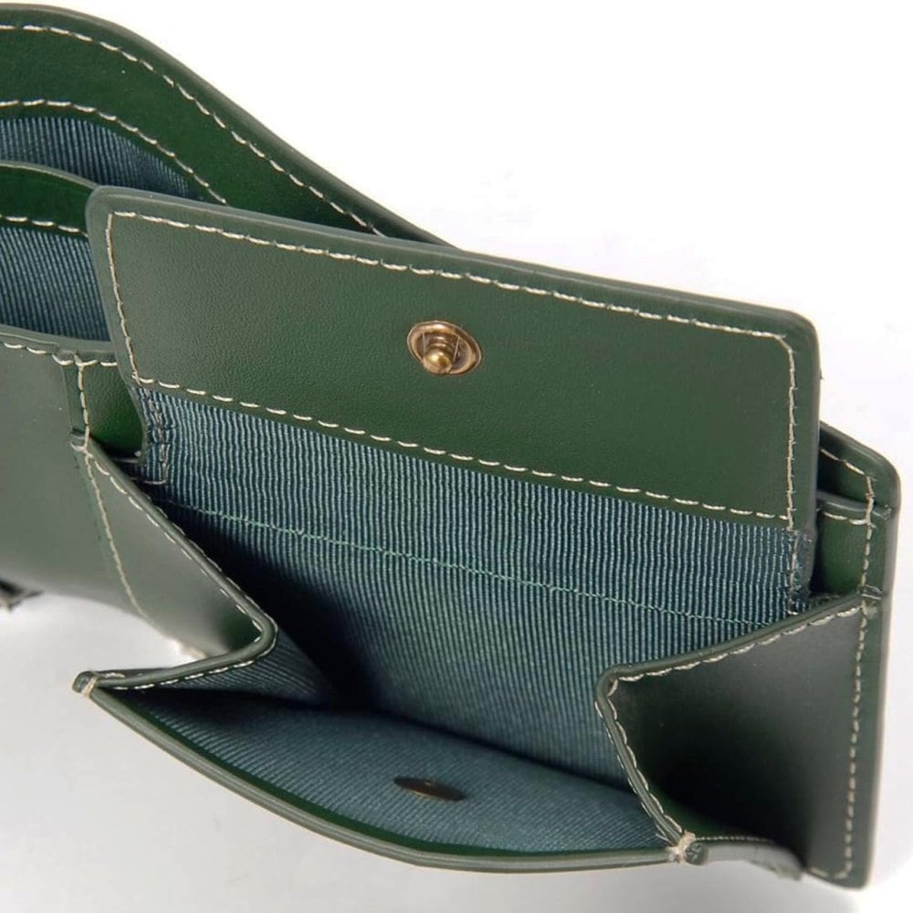 ベリーズヨーク　BELLIES YORK　二つ折り財布　BYTM1879GR　グリーン　緑色　ベジタブルタンニン　イタリアンレザー　牛革　”エイジングを楽しむ革小物”
