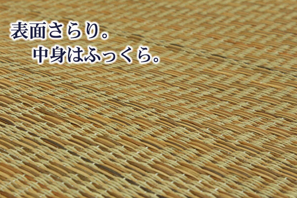 夏ラグ 夏用カーペット チップウレタン8mm入り い草ラグカーペット 『FCコルトNF』 約200×200cm