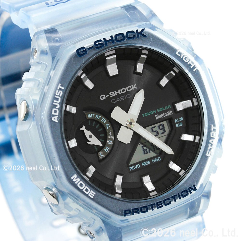G-SHOCK カシオ Gショック CASIO アナデジ 腕時計 メンズ GA-B2100KB-2AJR タフソーラー スマートフォンリンク Love The Sea And The Earth クジラ【2026 新作】