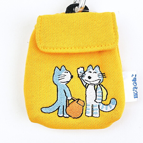 11ぴきのねこ リュック型バッグチャーム オレンジ ポーチ