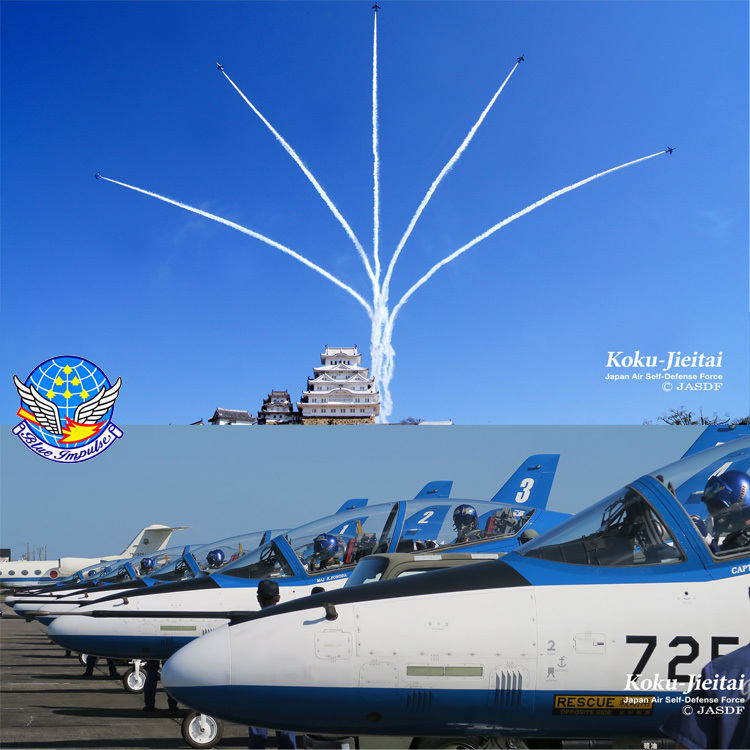 ドライTシャツ ブルーインパルス 基地ショップ限定 Tシャツ 航空自衛隊 自衛隊 グッズ 半袖 エンブレム オリジナル 紺 ネイビー 速乾 吸水 アクロバット飛行 展示飛行 正規品 防衛省 ワンポイント バックプリント メンズ ユニセックス メッシュ ギフト プレゼント