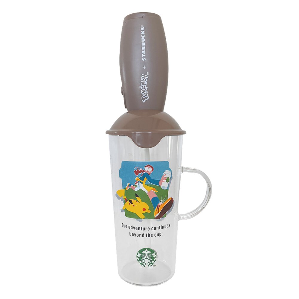 スターバックス ポケモン ピカチュウ ミルクフォーマー カップ セット 耐熱ガラス ミルク泡立て器 スタバ コラボ コーヒーアドベンチャー STARBUCKS ギフト