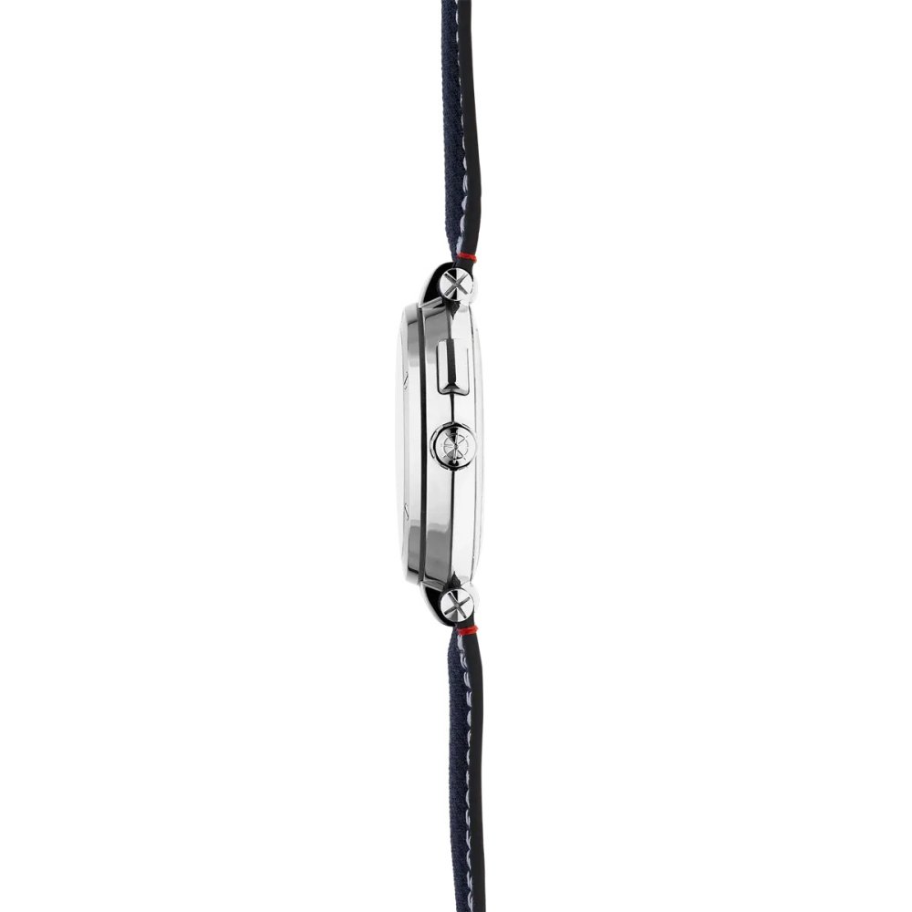 エルブラン HERBELIN ニューポート NEWPORT 43mm 腕時計 メンズ クオーツ H24688A15 ラウンド 革ベルト ネイビー マレオグラフ 35周年記念