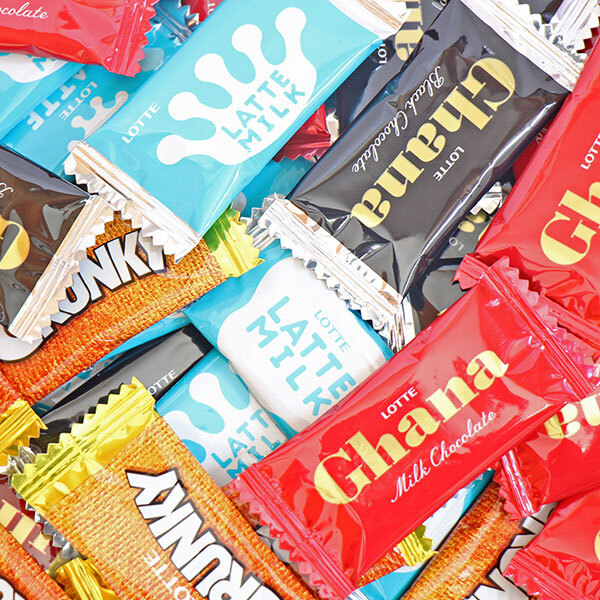 プチギフト お菓子 送料無料 【選べるメッセージシール】ロッテ 人気チョコレート 4種詰め合わせ プチギフト メール便 ミニギフト(omtmb9722tz)【プチギフト かわいい 個包装 お菓子 感謝 退職 お礼 お配り 転勤 異動 プレゼント 誕生日 お祝】