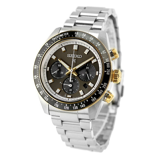 セイコー プロスペックス スピードタイマー ソーラー 腕時計 ブランド メンズ クロノグラフ SEIKO PROSPEX HBJ002P アナログ ダークグレー
