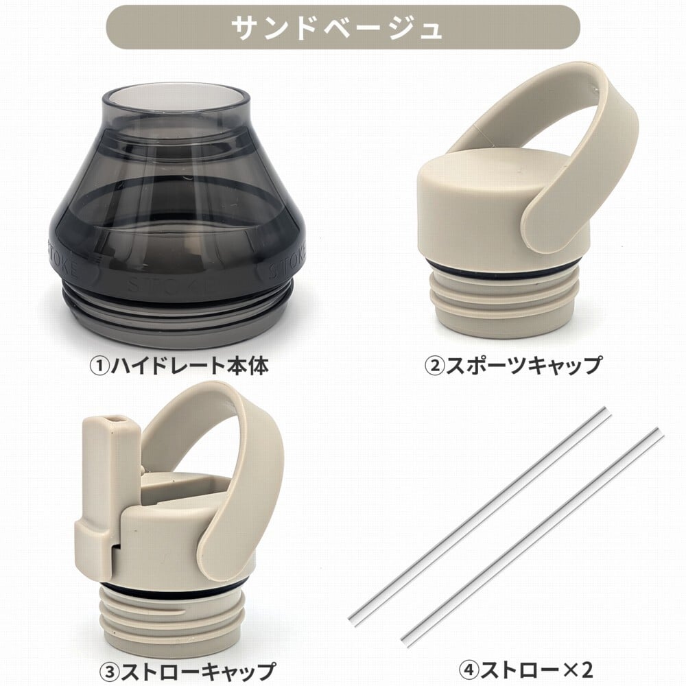 【ラッピング無料】　熱中症対策グッズ STTOKE ストーク ハイドレート＆エクステンションセット スポーツキャップ ストローキャップ タンブラー用 カスタムパーツ ギフトキャンプ 