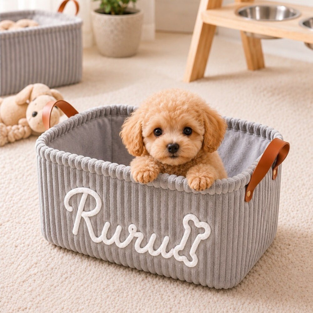 ペット用品 収納ボックス 名入れ オリジナル 犬 猫 おもちゃ おやつ 小物整理 誕生日 プレゼント 愛犬 愛猫 うちの子グッズ ギフト 整理箱 インテリア 収納ケース 名前入り オーダーメイド 犬好き 猫好き ペット好き 母の日 父の日 敬老の日 クリスマス お祝い 記念日 新生活 贈り物 ペットグッズ おもちゃ入れ おやつ入れ リビング 寝室 ナチュラル雑貨 犬用 猫用