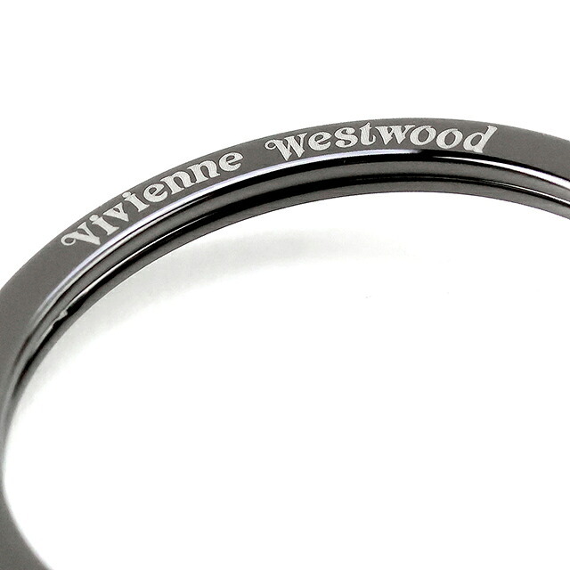 ヴィヴィアン ウエストウッド キーリング レディース ブランド Vivienne Westwood SAFFIANO ロゴ 8203010EU OM0009 N405 ガンメタル ビビアン
